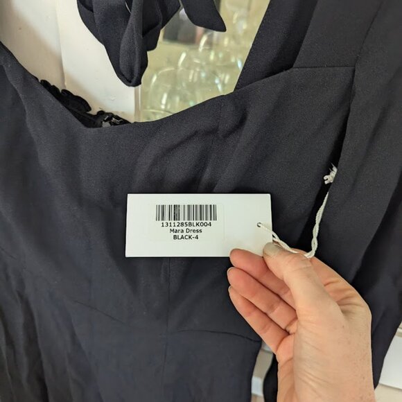 Reformation Mara Dress (Black) - Picture 6 of 6